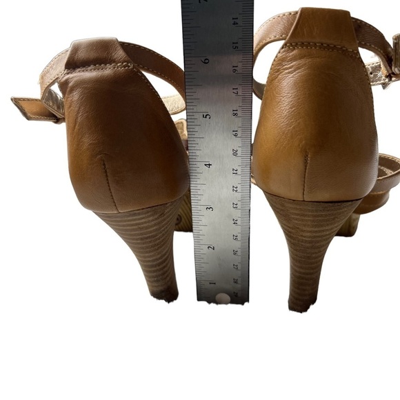 Sofft Leather 3” Heeled Sandals Women’s Size 8M Brown Open Toe Comfort Strappy - Picture 7 of 8